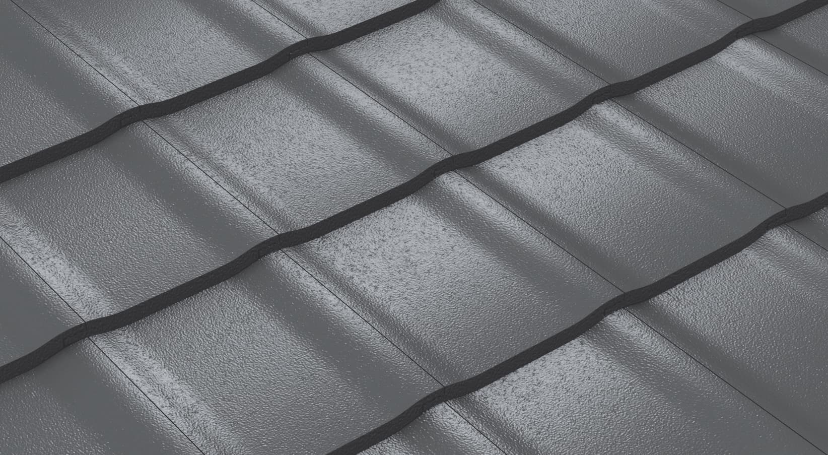 Concrete roofing material, laid detail